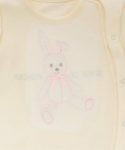 sense of wonder / センス オブ ワンダー ロンパース | リバティウサクマアップリケ半袖ショートオール | 詳細5
