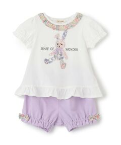 sense of wonder / センス オブ ワンダー ベビー・キッズウエア | リバティウサクマアップリケベビースーツ