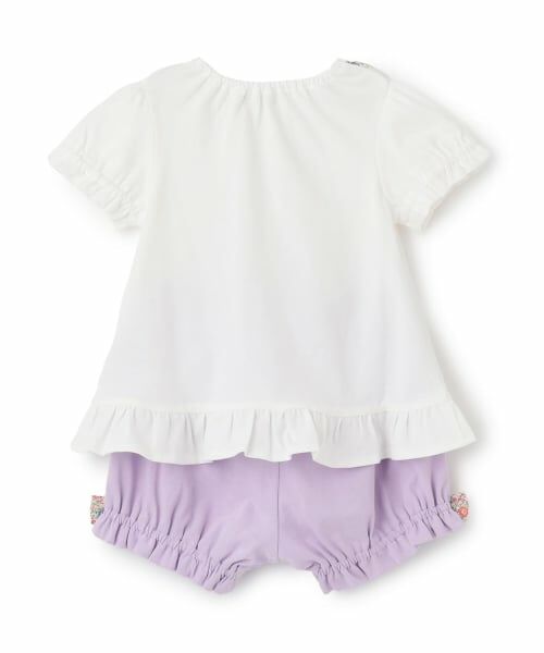 sense of wonder / センス オブ ワンダー ベビー・キッズウエア | リバティウサクマアップリケベビースーツ | 詳細1