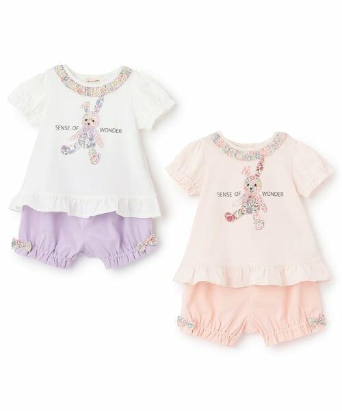 sense of wonder / センス オブ ワンダー ベビー・キッズウエア | リバティウサクマアップリケベビースーツ | 詳細11