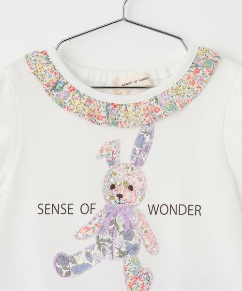 sense of wonder / センス オブ ワンダー ベビー・キッズウエア | リバティウサクマアップリケベビースーツ | 詳細3
