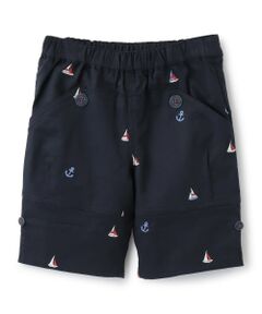 sense of wonder / センス オブ ワンダー ショート・ハーフ・半端丈パンツ | ヨット刺しゅうハーフパンツ