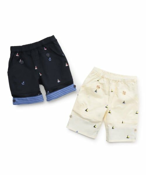 sense of wonder / センス オブ ワンダー ショート・ハーフ・半端丈パンツ | ヨット刺しゅうハーフパンツ | 詳細10