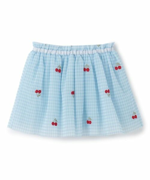 sense of wonder / センス オブ ワンダー ミニ・ひざ丈スカート | チェリー刺しゅうチュールスカート | 詳細1