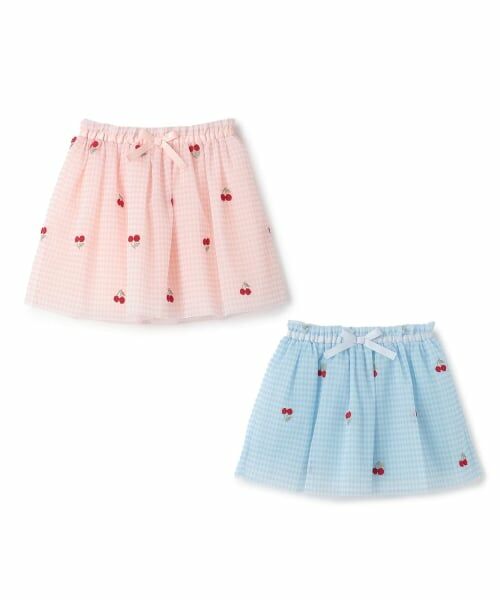 sense of wonder / センス オブ ワンダー ミニ・ひざ丈スカート | チェリー刺しゅうチュールスカート | 詳細6