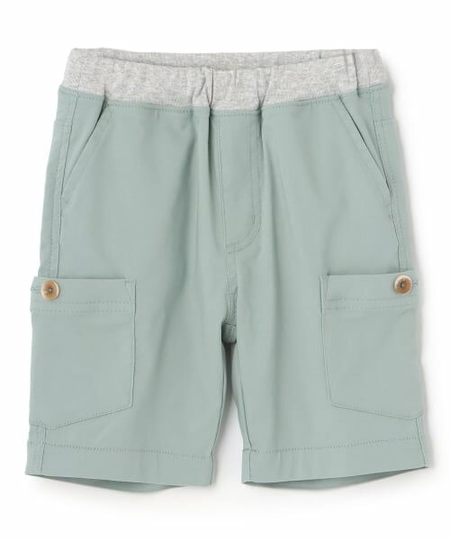 sense of wonder / センス オブ ワンダー ショート・ハーフ・半端丈パンツ | ストレッチツイルカーゴハーフパンツ（薄カーキ）