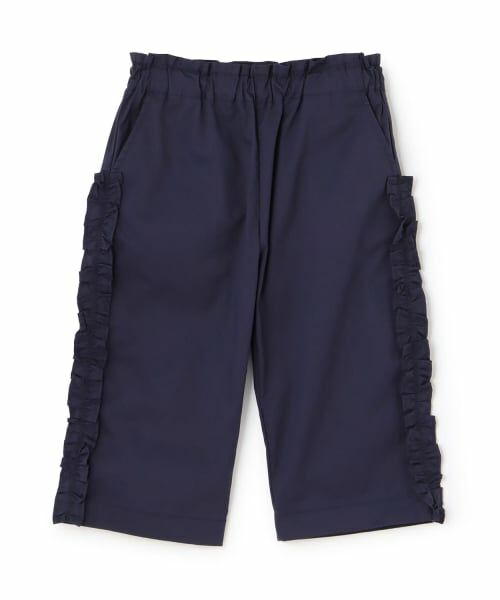 sense of wonder / センス オブ ワンダー その他パンツ | サイドフリルロングパンツ（紺）