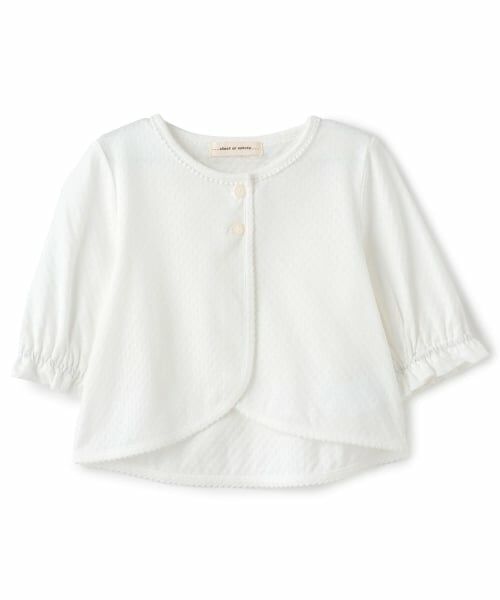 sense of wonder / センス オブ ワンダー カーディガン・ボレロ | レーシー天竺ボレロ（オフ ホワイト）