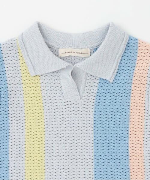 sense of wonder / センス オブ ワンダー ポロシャツ | 透かし編みニットポロシャツ | 詳細2