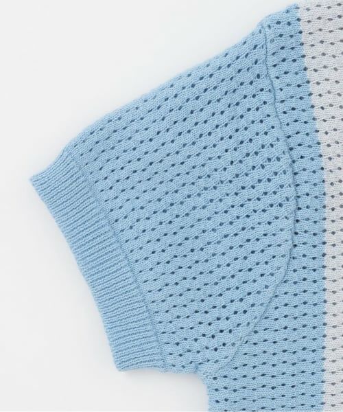 sense of wonder / センス オブ ワンダー ポロシャツ | 透かし編みニットポロシャツ | 詳細3