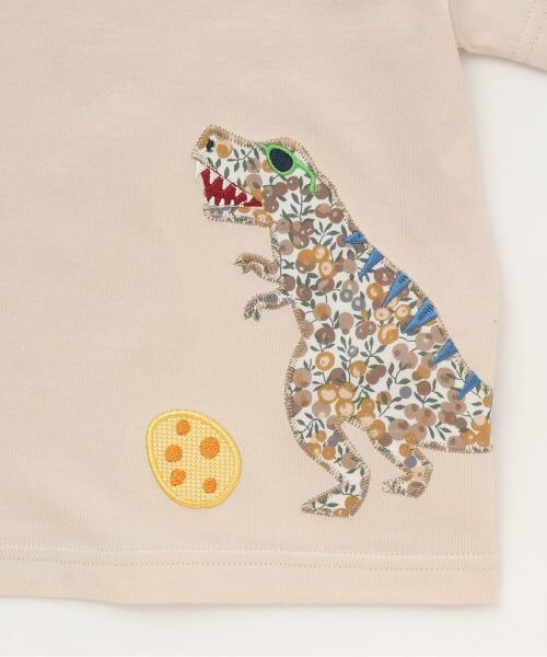 sense of wonder / センス オブ ワンダー Tシャツ | 接触冷感リバティ恐竜アップリケ半袖Ｔシャツ | 詳細5
