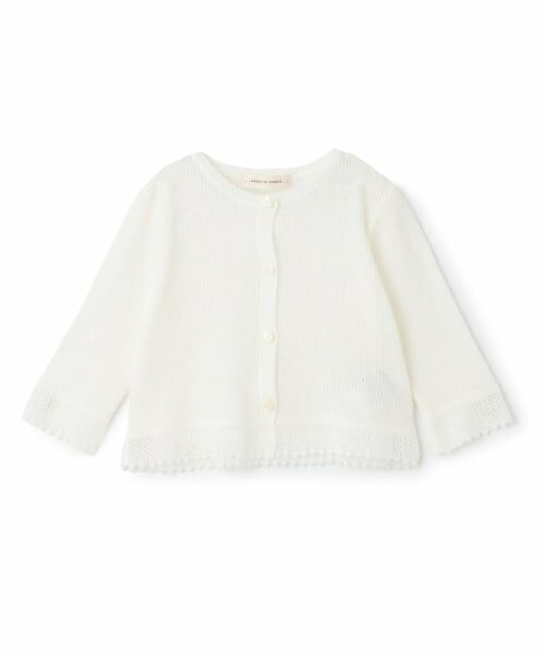 sense of wonder / センス オブ ワンダー カーディガン・ボレロ | ニット透かし編みカーディガン（オフ ホワイト）