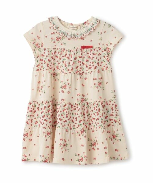 sense of wonder / センス オブ ワンダー ミニ丈・ひざ丈ワンピース | 野イチゴティアードワンピース（ECRU(キナリ)）