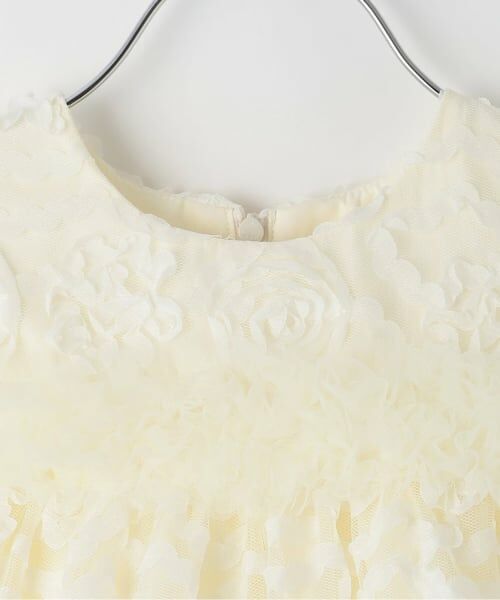 sense of wonder / センス オブ ワンダー ミニ丈・ひざ丈ワンピース | フラワーフリルチュールドレス | 詳細2