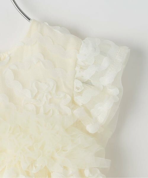 sense of wonder / センス オブ ワンダー ミニ丈・ひざ丈ワンピース | フラワーフリルチュールドレス | 詳細3