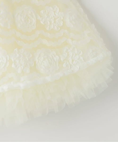 sense of wonder / センス オブ ワンダー ミニ丈・ひざ丈ワンピース | フラワーフリルチュールドレス | 詳細4