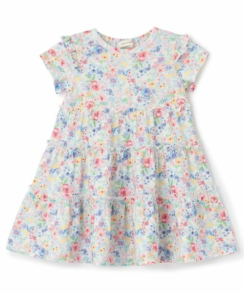 sense of wonder / センス オブ ワンダー ミニ丈・ひざ丈ワンピース | フラワーガーデンワンピース（ピンク）