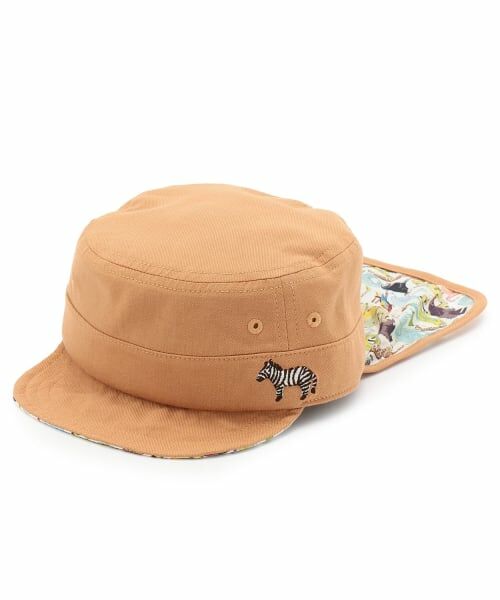 sense of wonder / センス オブ ワンダー キャップ | リバティ日よけ布つきワークキャップ（ベージュ）