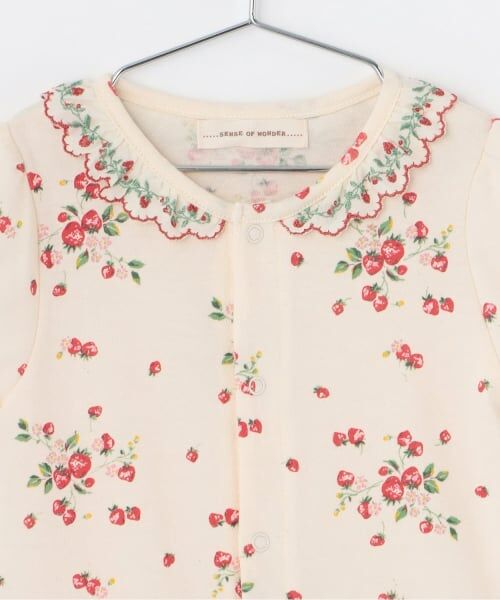 sense of wonder / センス オブ ワンダー ロンパース | オーガニック野イチゴ半袖ショートオール | 詳細2