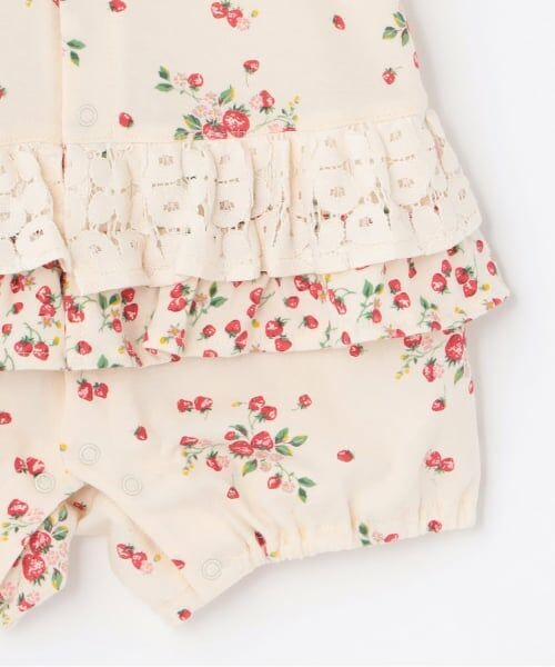sense of wonder / センス オブ ワンダー ロンパース | オーガニック野イチゴ半袖ショートオール | 詳細4