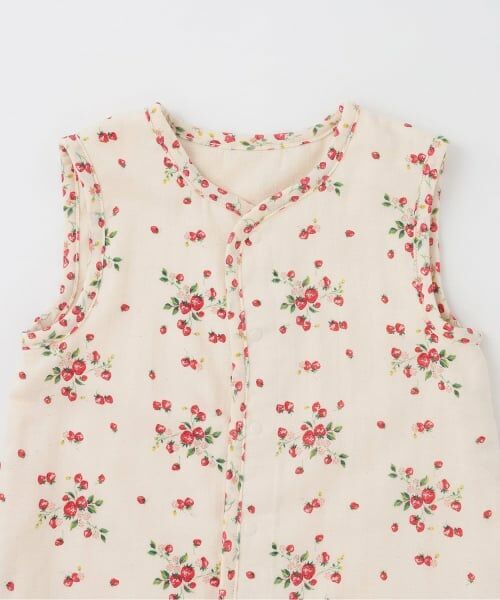 sense of wonder / センス オブ ワンダー ベビー・キッズウエア | 野イチゴガーゼスリーパー | 詳細3
