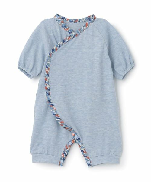 sense of wonder / センス オブ ワンダー ロンパース | リバティCarsオーガニックNEWBORNウェア（ブルー）