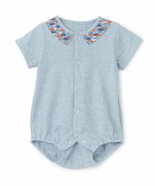 sense of wonder / センス オブ ワンダー ロンパース | リバティCarsオーガニックボディスーツ（ブルー）