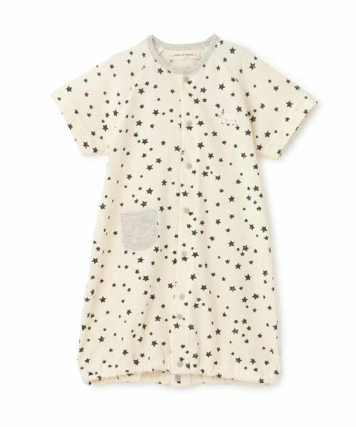 sense of wonder / センス オブ ワンダー ロンパース | オーガニックスター半袖2WAYオール（ECRU(キナリ)）