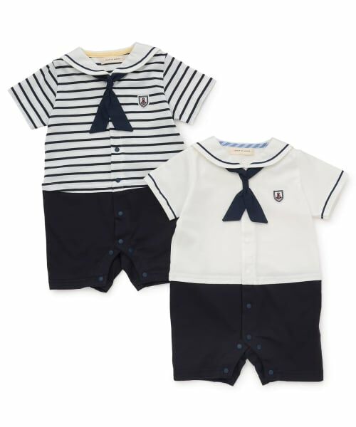 sense of wonder / センス オブ ワンダー ロンパース | セーラー半袖ショートオール | 詳細7