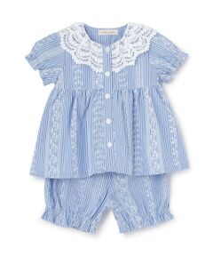 sense of wonder / センス オブ ワンダー ベビー・キッズウエア | レースプリントストライプベビースーツ