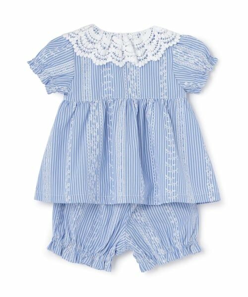 sense of wonder / センス オブ ワンダー ベビー・キッズウエア | レースプリントストライプベビースーツ | 詳細1