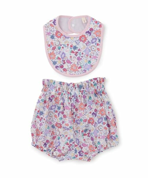 sense of wonder / センス オブ ワンダー ベビー・キッズウエア | サスティナリバティスタイ＆ブルマーセット（ピンク）