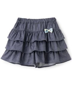 sense of wonder / センス オブ ワンダー ショート・ハーフ・半端丈パンツ | デニムフリルキュロット【オーガニック】【日本製】
