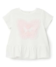 sense of wonder / センス オブ ワンダー Tシャツ | ちょうちょチュールフリルTシャツ
