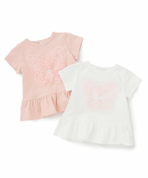sense of wonder / センス オブ ワンダー Tシャツ | ちょうちょチュールフリルTシャツ | 詳細6