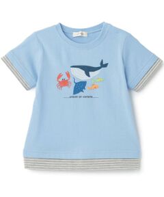 sense of wonder / センス オブ ワンダー Tシャツ | 接触冷感海の生物プリント半袖Ｔシャツ