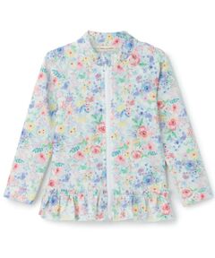 【SWIM】花柄女の子ラッシュガード