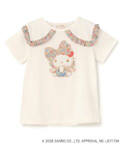 sense of wonder / センス オブ ワンダー Tシャツ | 【ハローキティ/マイメロディ】リバティアップリケフリルTシャツ