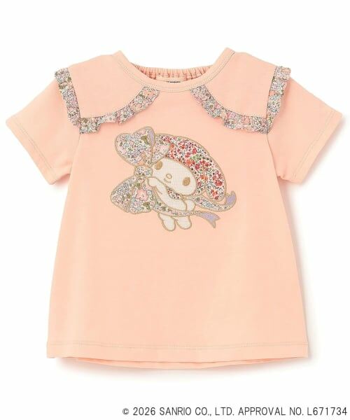 sense of wonder / センス オブ ワンダー Tシャツ | 【ハローキティ/マイメロディ】リバティアップリケフリルTシャツ | 詳細9