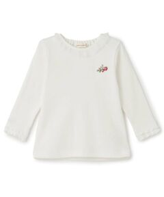 sense of wonder / センス オブ ワンダー Tシャツ | 野イチゴ刺しゅう袖メロウTシャツ