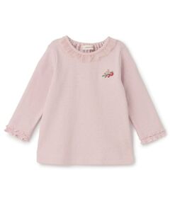 sense of wonder / センス オブ ワンダー Tシャツ | 野イチゴ刺しゅう袖メロウTシャツ