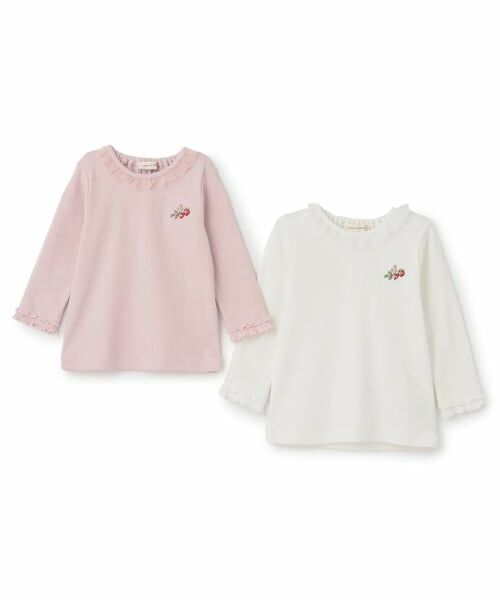 sense of wonder / センス オブ ワンダー Tシャツ | 野イチゴ刺しゅう袖メロウTシャツ | 詳細6