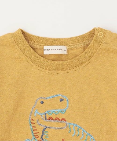sense of wonder / センス オブ ワンダー Tシャツ | 恐竜刺しゅう長袖Tシャツ | 詳細2