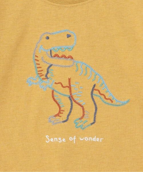 sense of wonder / センス オブ ワンダー Tシャツ | 恐竜刺しゅう長袖Tシャツ | 詳細3