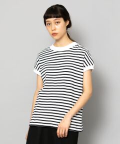 ワッフルボーダーTシャツ(半袖)