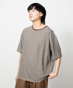 フレンチリネンボーダーTシャツ(半袖)