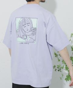 ガールグラフィックTシャツ(5分袖)