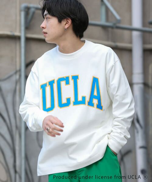 セール】 『ユニセックス』『別注』UCLAカレッジロゴロングTシャツ A