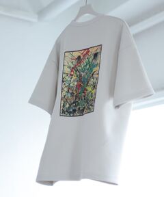 『別注』グラフィックアートTシャツ(5分袖)E