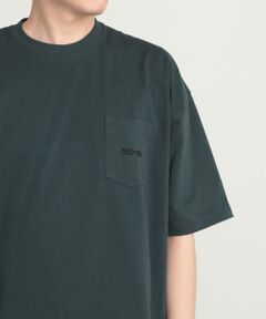 『ユニセックス』シシュウヘビーウエイトポケットTシャツ(5分袖)